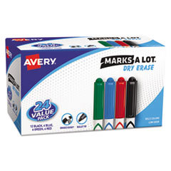 Permanent Marker: Black, Blue, Brown, Green, Orange, Purple & Red, AP Non-Toxic, Chisel Point
